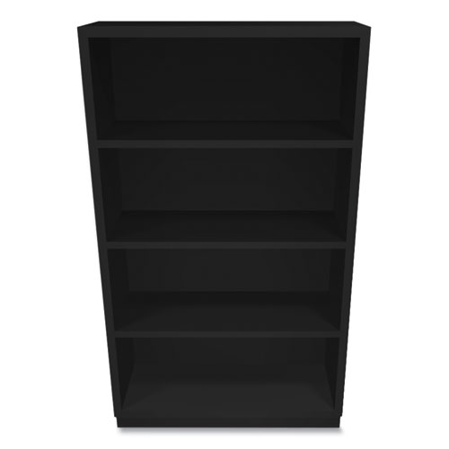 Picture of Metal Bookcase, Four-Shelf, 34.5w x 12.63d x 59h, Black