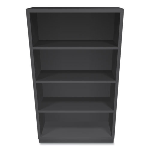 Picture of Metal Bookcase, Four-Shelf, 34.5w x 12.63d x 59h, Charcoal