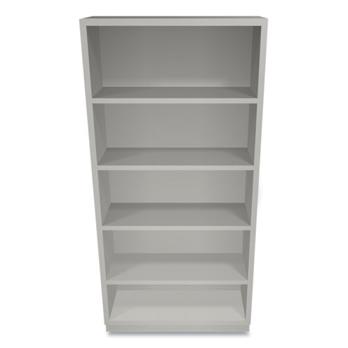 Picture of Metal Bookcase, Five-Shelf, 34.5w x 12.63d x 71h, Light Gray