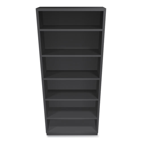 Picture of Metal Bookcase, Six-Shelf, 34.5w x 12.63d x 81.13h, Charcoal
