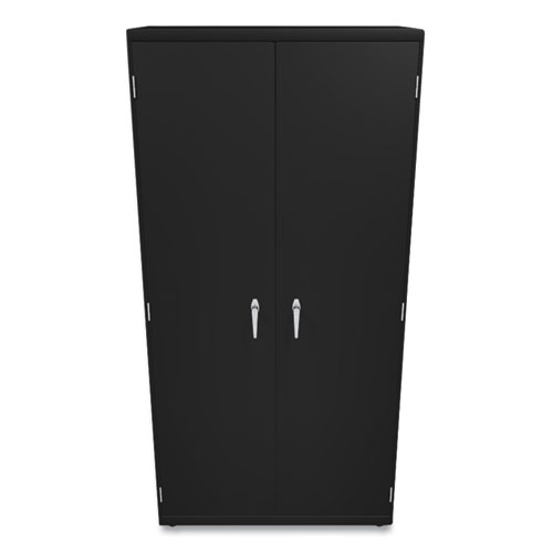 Picture of Assembled Storage Cabinet, 36w x 18.13d x 71.75h, Black