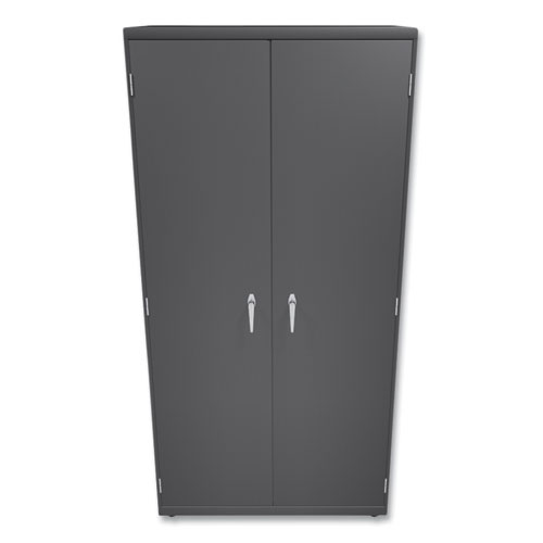 Picture of Assembled Storage Cabinet, 36w x 24.25d x 71.75, Charcoal