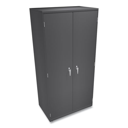 Picture of Assembled Storage Cabinet, 36w x 24.25d x 71.75, Charcoal