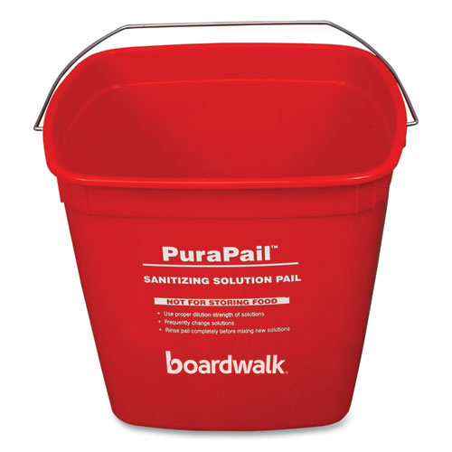 Picture of PuraPail, 6 qt, Polypropylene, Red/White