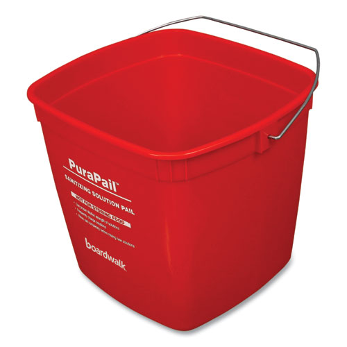 Picture of PuraPail, 6 qt, Polypropylene, Red/White