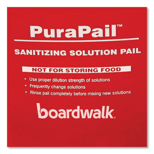 Picture of PuraPail, 6 qt, Polypropylene, Red/White