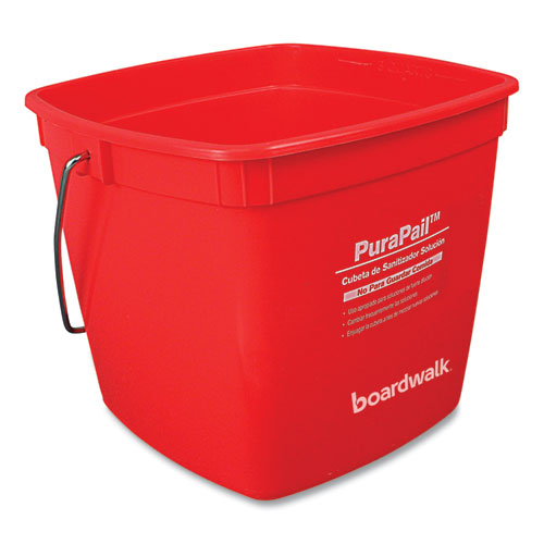 Picture of PuraPail, 6 qt, Polypropylene, Red/White