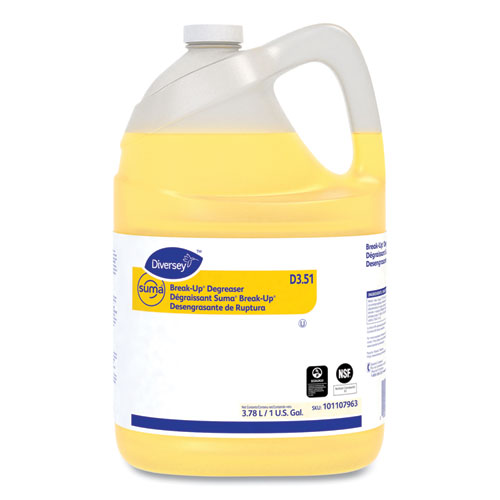 Picture of Suma Break-Up Degreaser D3.51, Characteristic Scent, 1 gal Bottle, 4/Carton