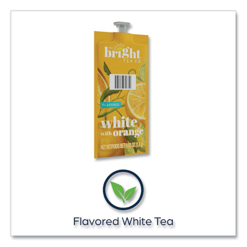 Picture of The Bright Tea Co. White with Orange Tea Freshpack, White with Orange, 0.05 oz Pouch, 100/Carton