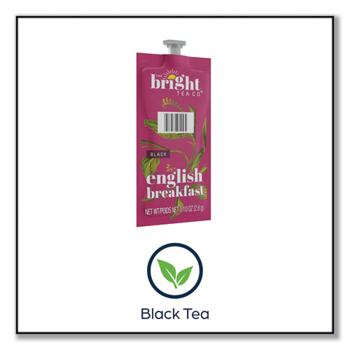 Picture of The Bright Tea Co. English Breakfast Black Tea Freshpack, English Breakfast, 0.1 oz Pouch, 100/Carton