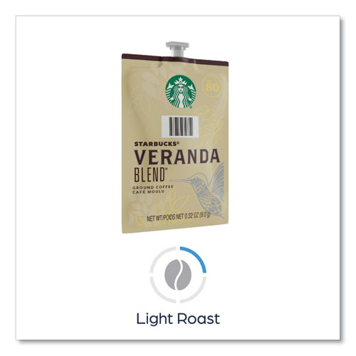 Picture of Starbucks Veranda Blend Coffee Freshpack, Veranda Blend, 0.32 oz Pouch, 76/Carton