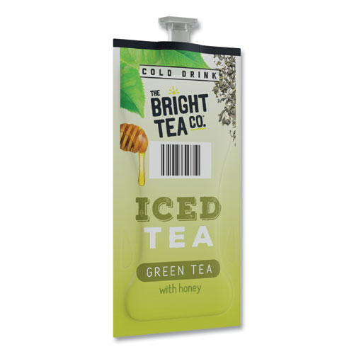 Picture of The Bright Tea Co. Iced Green Tea with Honey Freshpack, Green with Honey, 0.11 oz Pouch, 100/Carton