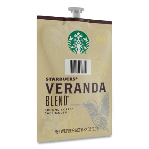 Picture of Starbucks Veranda Blend Coffee Freshpack, Veranda Blend, 0.32 oz Pouch, 76/Carton