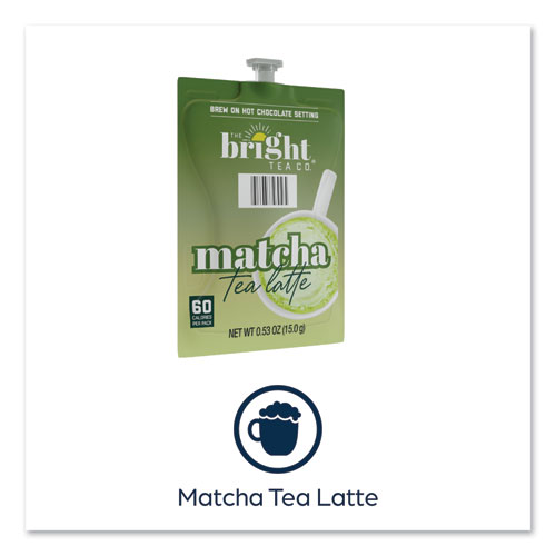 Picture of Bright Tea Co. Matcha Latte Freshpack, Matcha Tea Latte, 0.53 oz Pouch, 72/Carton