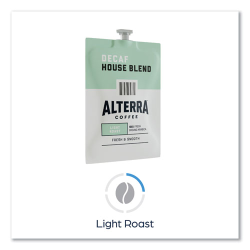 Picture of Alterra Decaf House Blend Coffee Freshpack, 0.25 oz Pouch, 100/Carton