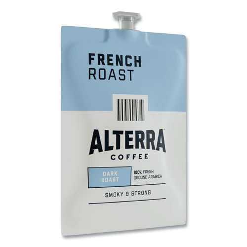 Picture of Alterra French Roast Coffee Freshpack, French Roast, 0.32 oz Pouch, 100/Carton