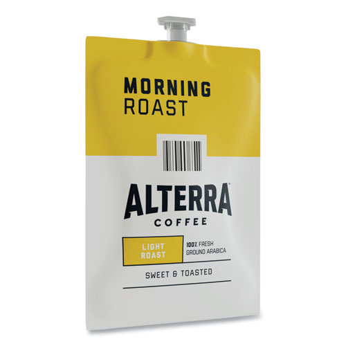 Picture of Alterra Morning Roast Coffee Freshpack, Morning Roast, 0.28 oz Pouch, 100/Carton