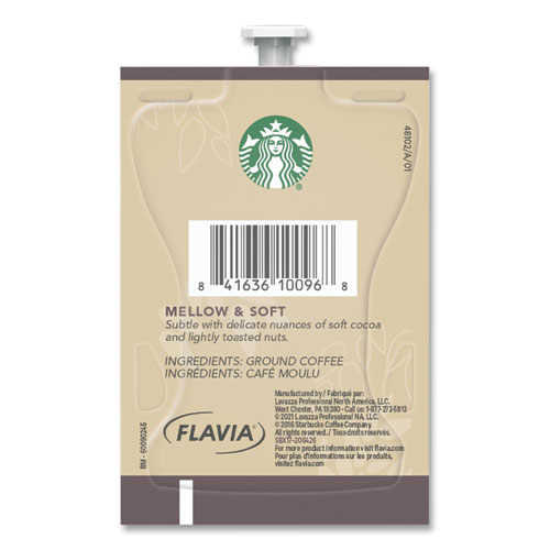 Picture of Starbucks Veranda Blend Coffee Freshpack, Veranda Blend, 0.32 oz Pouch, 76/Carton