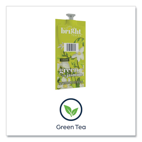 Picture of The Bright Tea Co. Green with Jasmine Tea Freshpack, Green with Jasmine, 0.07 oz Pouch, 100/Carton