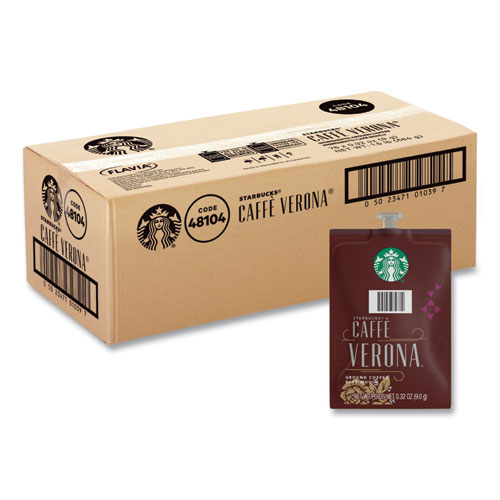 Picture of Starbucks Caffe Verona Coffee Freshpack, Caffe Verona, 0.32 oz Pouch, 76/Carton