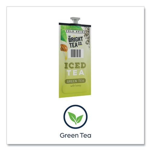 Picture of The Bright Tea Co. Iced Green Tea with Honey Freshpack, Green with Honey, 0.11 oz Pouch, 100/Carton