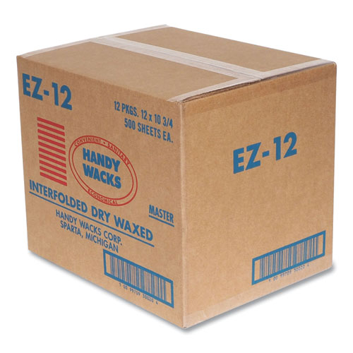 Picture of Interfolded Dry Waxed Paper Deli Sheets, 10.75 x 12, 500 Box, 12 Boxes/Carton