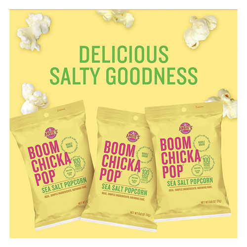 Picture of BOOMCHICKAPOP Popcorn, 0.6 oz Bag, 24 Bags/Carton