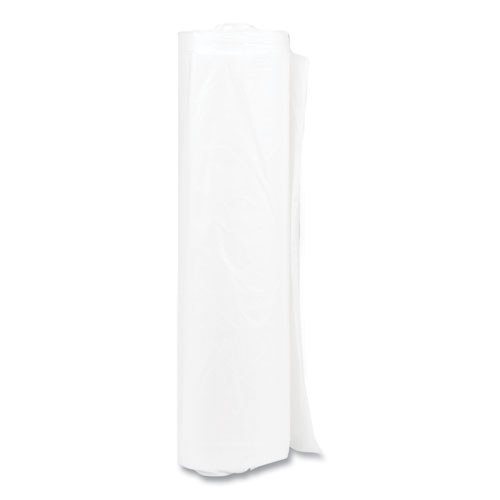 Picture of High-Density Commercial Can Liners, 33 gal, 11 mic, 33" x 40", Clear, Interleaved Roll, 25 Bags/Roll, 20 Rolls/Carton