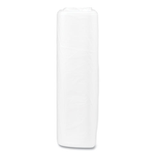 Picture of High-Density Commercial Can Liners, 33 gal, 13 mic, 33" x 40", Clear, Interleaved Roll, 25 Bags/Roll, 20 Rolls/Carton