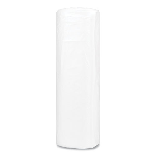 Picture of High-Density Commercial Can Liners, 45 gal, 16 mic, 40" x 48", Clear, Interleaved Roll, 25 Bags/Roll, 10 Rolls/Carton