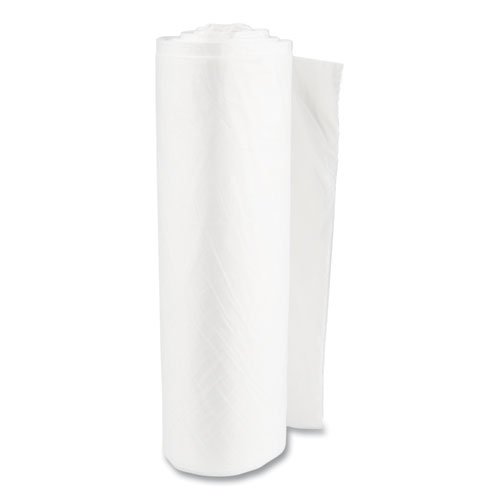 Picture of High-Density Commercial Can Liner Value Pack, 60 gal, 14 mic, 38" x 58", Clear, Interleaved Roll, 25 Bags/Roll, 8 Rolls/CT