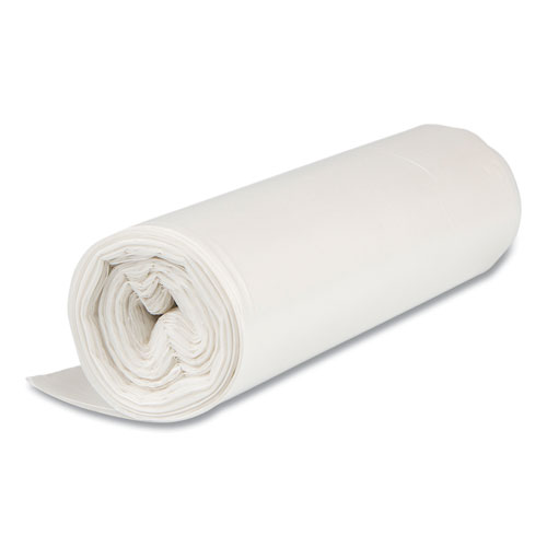 Picture of High-Density Commercial Can Liner Value Pack, 45 gal, 11 mic, 40" x 46", Clear, Interleaved Roll, 25 Bags/Roll, 10 Rolls/CT