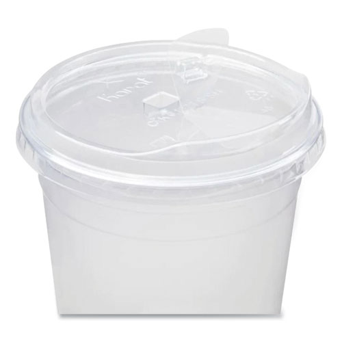 Picture of PET Lids, Strawless Sipper, Fits 32 oz Cold Cups, Clear, 1,000/Carton