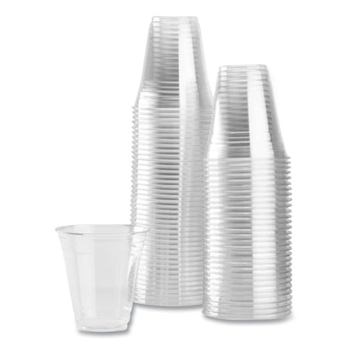 Picture of PET Plastic Cups, 98 mm Rim Diameter, 12 oz, Clear, 1,000/Carton