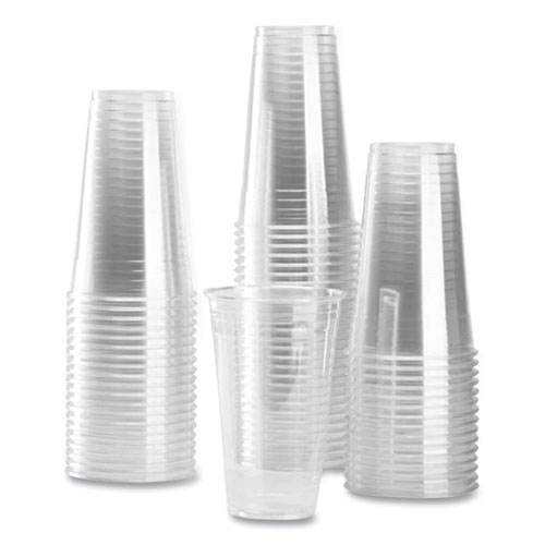 Picture of PET Plastic Cups, 24 oz, Clear, 600/Carton