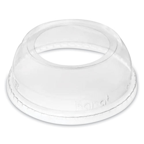 Picture of PET Lids, Wide Opening Dome, Fits 12 oz to 24 oz Cold Cups, Clear, 1,000/Carton