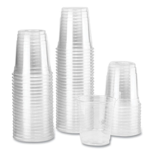 Picture of PET Plastic Cups, 8 oz, Clear, 1,000/Carton