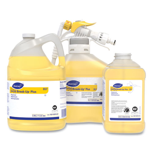 Picture of Suma Break-Up Plus Solvent Free Cleaner Degreaser, Surfactant Scent, 5 L Bottle