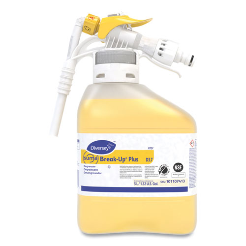 Picture of Suma Break-Up Plus Solvent Free Cleaner Degreaser, Surfactant Scent, 5 L Bottle