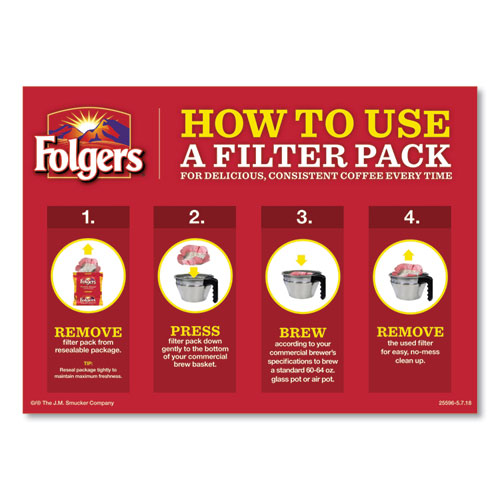Picture of Coffee Filter Packs, Black Silk, 1.4 oz Pack, 40Packs/Carton