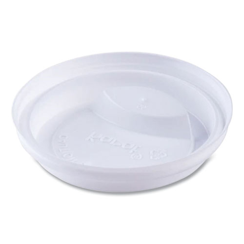 Picture of Hot Cup Lids, Fits 10 oz to 24 oz Paper Hot Cups, Sipper Lid, White, 1,000/Carton