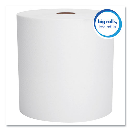 Picture of Essential High Capacity Hard Roll Towels for Business, Absorbency Pockets, 1-Ply, 8" x 950 ft, 1.75" Core, White, 6 Rolls/CT