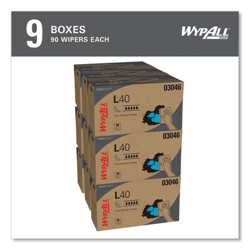 Picture of L40 Towels, POP-UP Box, 10.8 x 10, White, 90/Box, 9 Boxes/Carton