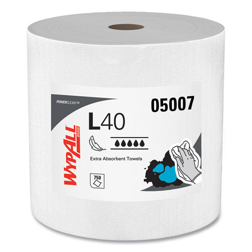 Picture of L40 Towels, Jumbo Roll, 12.5 x 12.2, White, 750/Roll