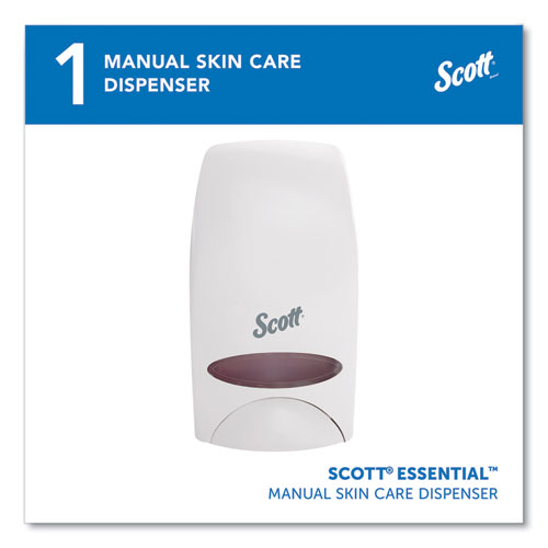 Picture of Essential Manual Skin Care Dispenser, 1,000 mL, 5 x 5.25 x 8.38, White