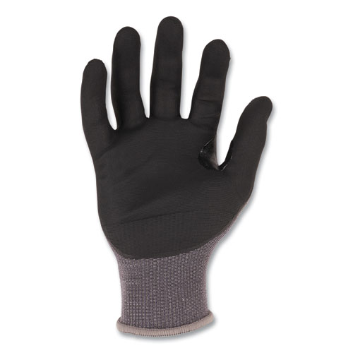 Picture of ProFlex 7043 ANSI A4 Nitrile Coated CR Gloves, EN388: 4X42D, 9" Long, Small, Gray, 12 Pairs