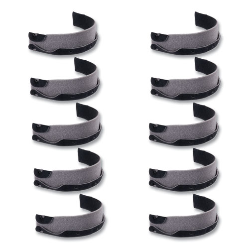 Picture of Skullerz 8990 Lightweight Hard Hat Sweatband Replacement, Polyester, Black, 10/Pack