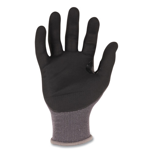Picture of ProFlex 7043 ANSI A4 Nitrile Coated CR Gloves, EN388: 4X42D, 9" Long, Medium, Gray, 12 Pairs