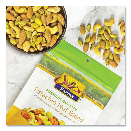 Picture of Pistachio Nut Blend, Pistachio, Almonds, Cashews, 4 oz Bag, 10/Carton