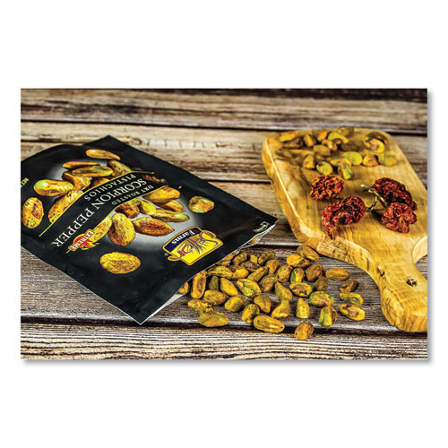 Picture of Scorpion Pepper Pistachios, 2.5 oz Bag, 8/Carton